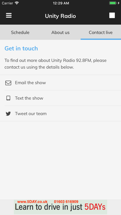 Screenshot #3 pour Unity Radio