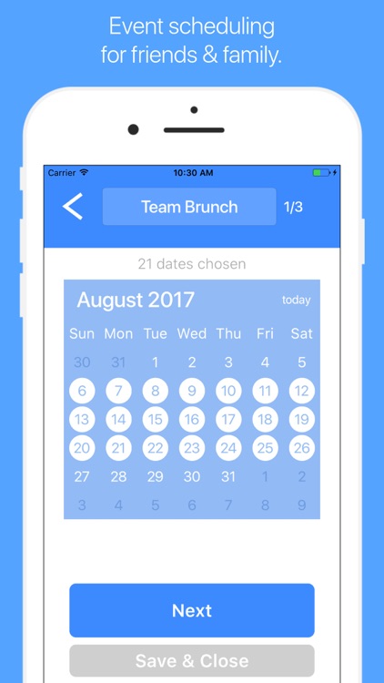 AirTime – Fast Event Scheduling for Groups