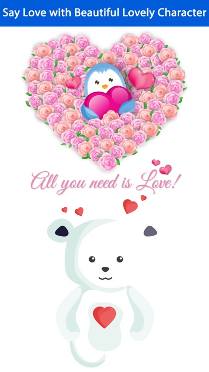Love Quotes with Lovely & Cute Animal Character