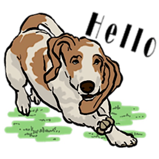 Basset Hound Dog BassetMoji icon