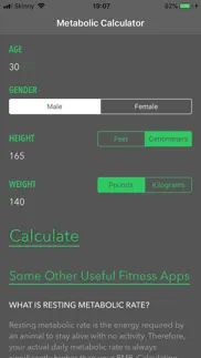 metabolic rate calculator iphone screenshot 3