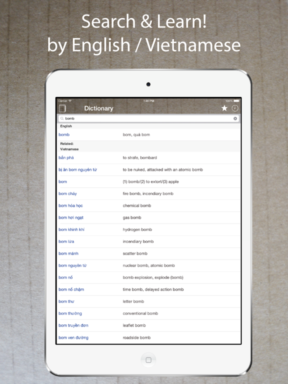 Screenshot #4 pour Vietnamese English Dictionary*