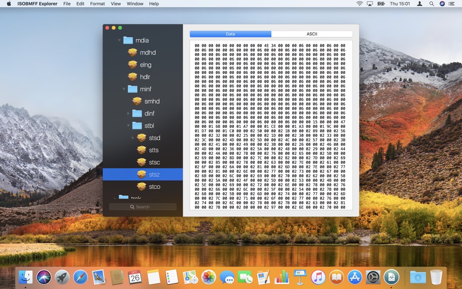 #2. ISOBMFF Explorer (macOS) Podle: DigiDNA SARL