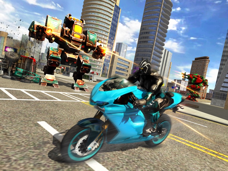 Panther Superhero City Battle screenshot 8