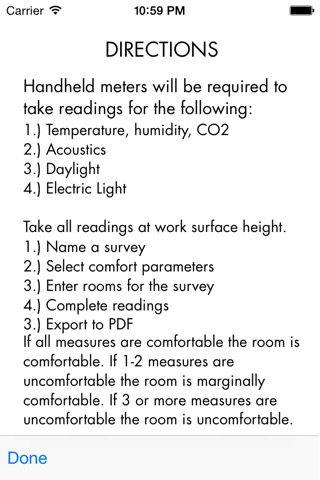 Indoor Comfort Evaluation ICE screenshot 2