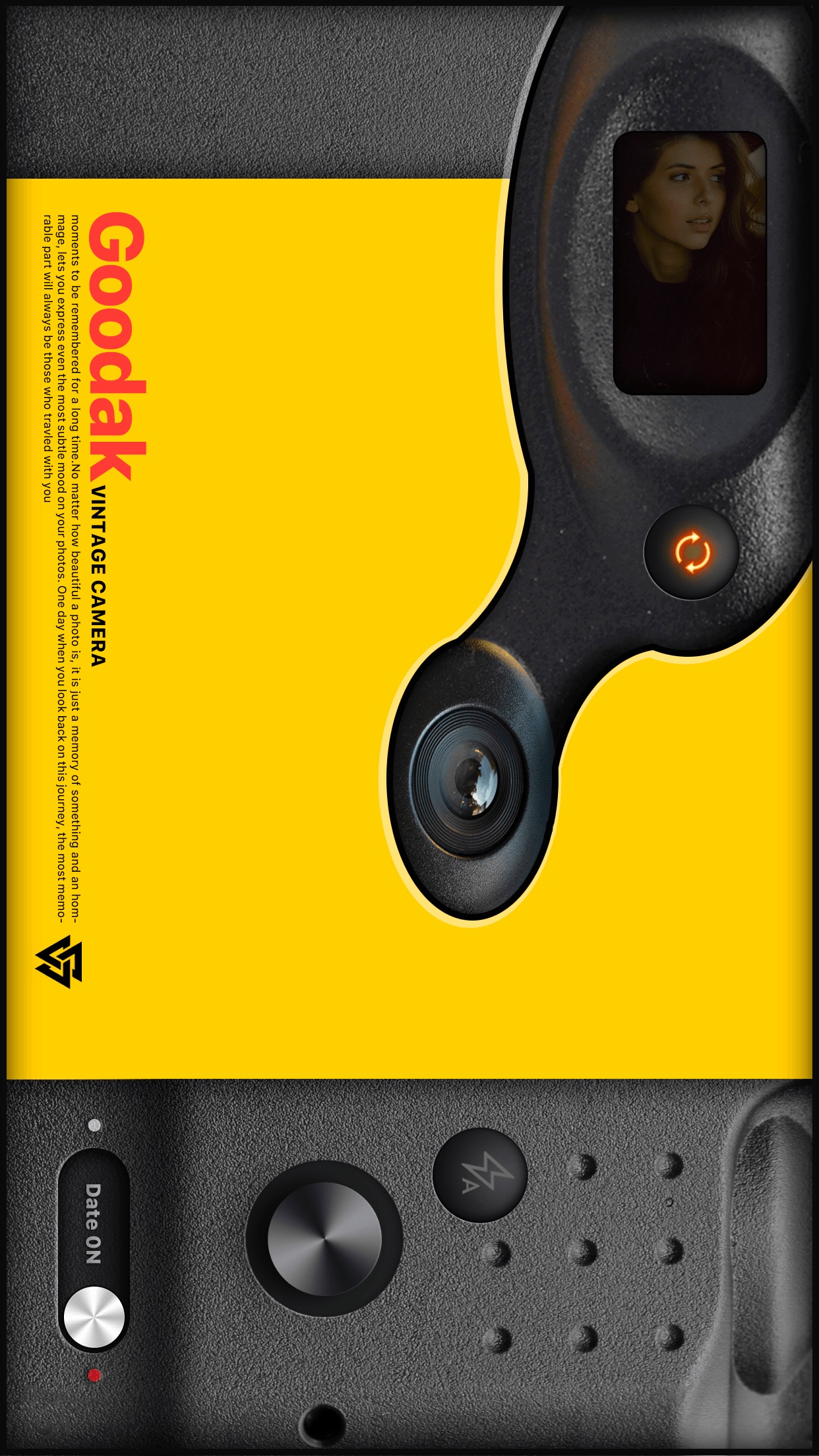 Screenshot do app Goodak - analog retro film cam