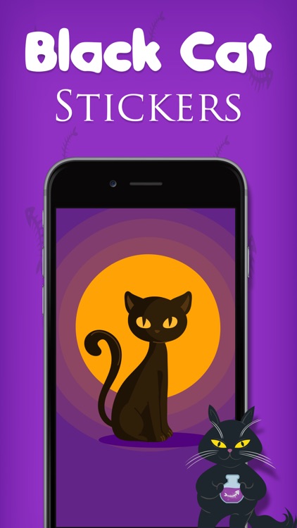 Black Cat Sticker Emojis