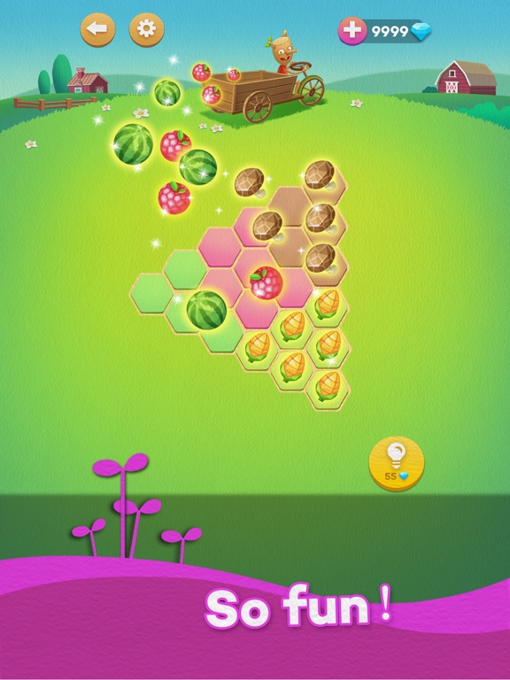 Screenshot #6 pour Hexa Farm :Simple Block Puzzle