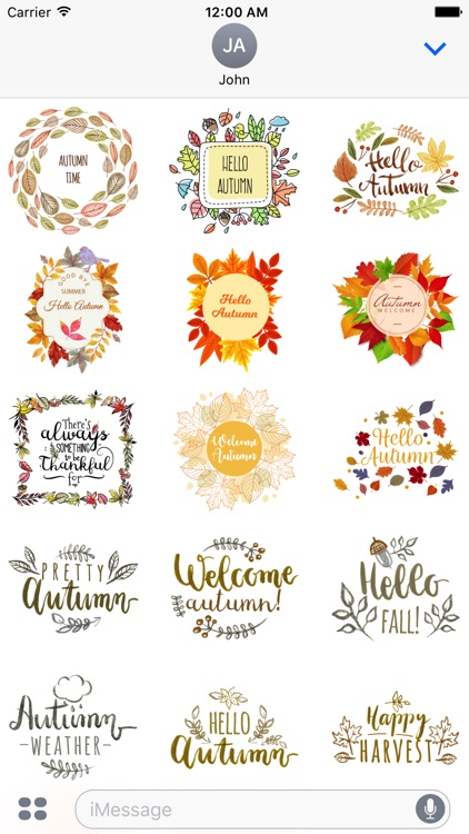 Autumn Greetings - Say it With Beautiful Stickers