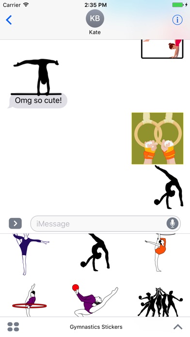 Gymnastics Stickers - Fun! screenshot 2