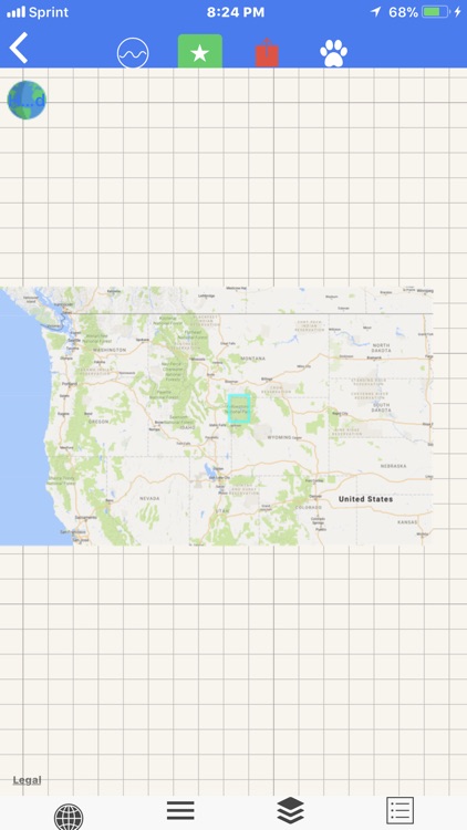 Yellow Stone Map Offline Scale