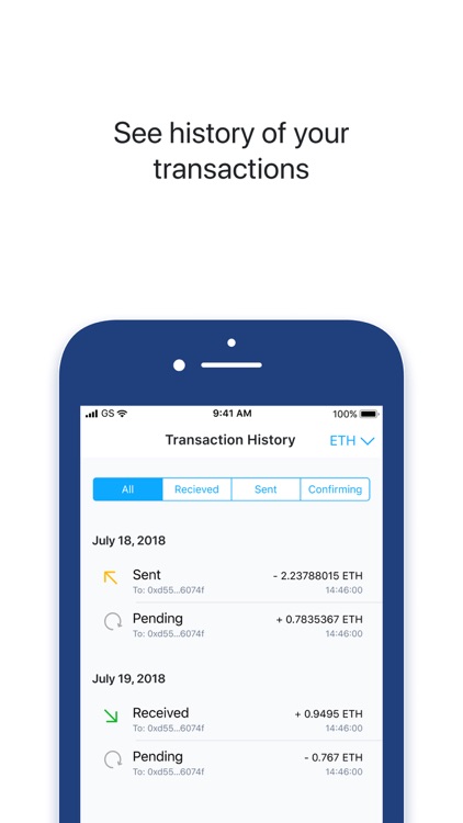 Ethereum Wallet: BANKEX Pay screenshot-4