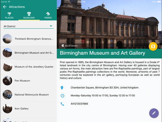 Birmingham Travel iPad screenshot 2 - Travel app