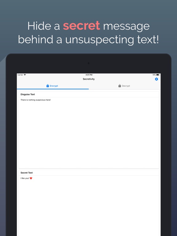 Screenshot #4 pour Secretivity – Lock & Hide Text