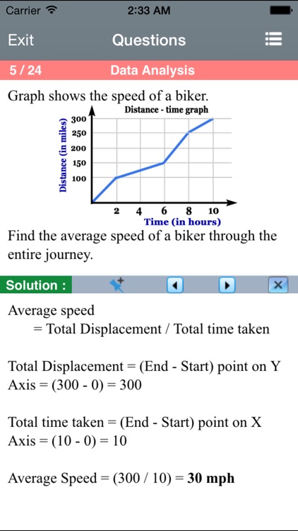 Statistics for the ACT ® Math screenshot-3
