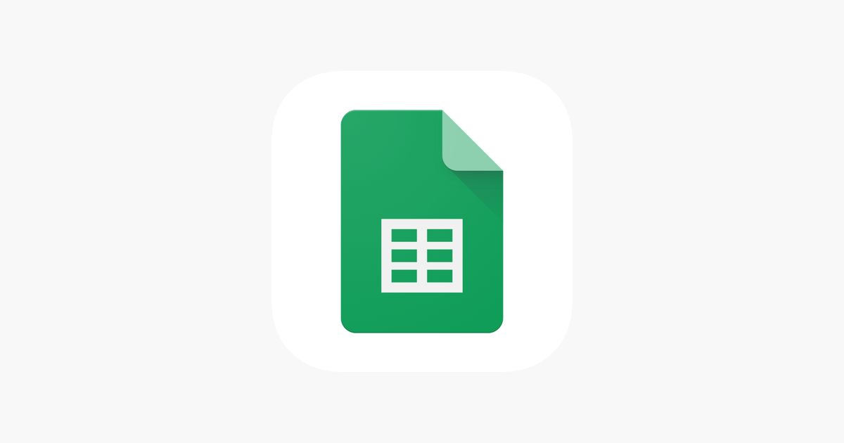 google sheets on the app store
