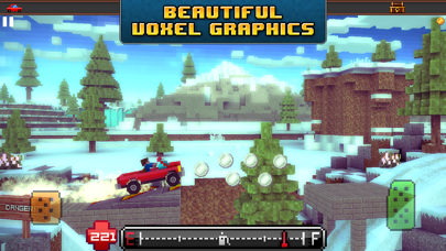 Blocky Roads Winterland screenshot 2