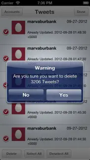 tweet cleaner - delete tweets iPhone Captures Décran 3