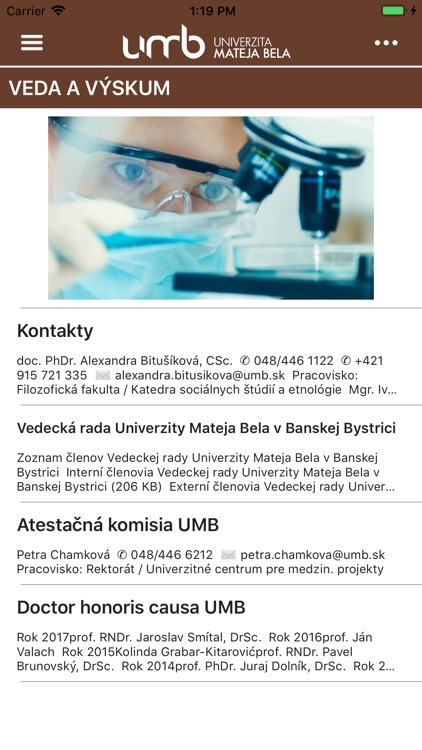 Univerzita Mateja Bela v Bansk screenshot-5