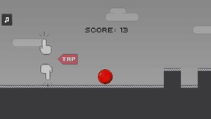 Red Ball Run 2 - Gray World Up screenshot #1 for iPhone