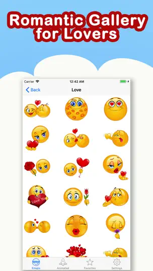 Captura de pantalla de Adult Emoji Animated Emojis en iPhone 5