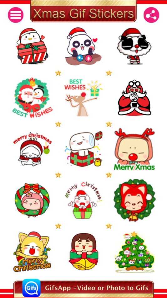 Xmas Gif-Christmas Gif Sticker - 1.0 - (iOS)