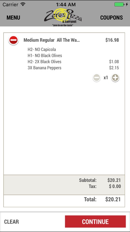 Zero's Pizza screenshot-4