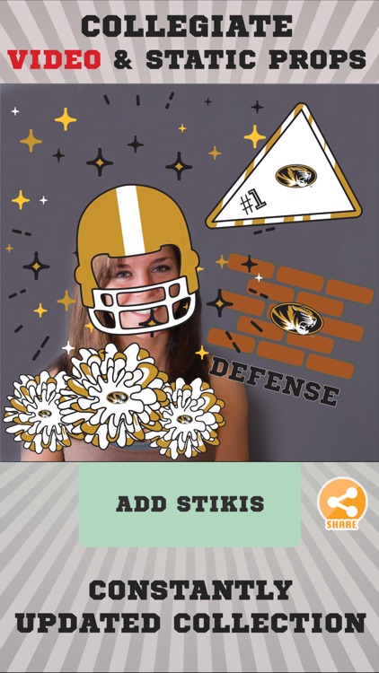 Missouri Tigers Animated Selfie Stickers