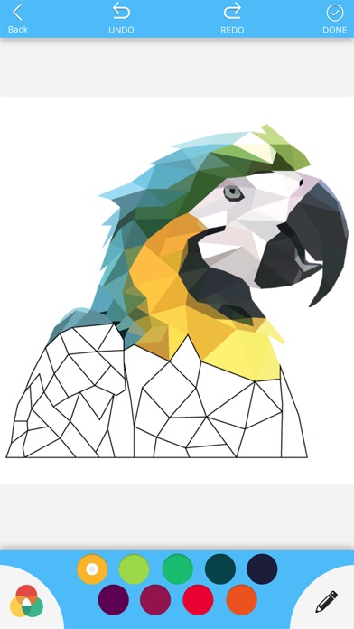 How to cancel & delete Low Poly Colouring from iphone & ipad 3