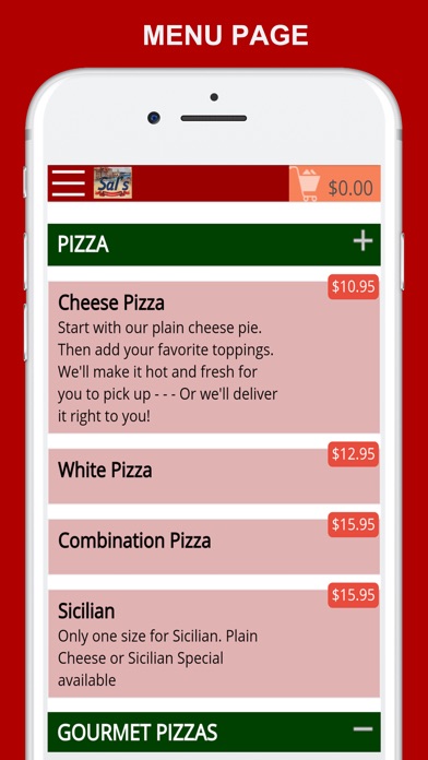 Sal's Pizzeria App screenshot 2