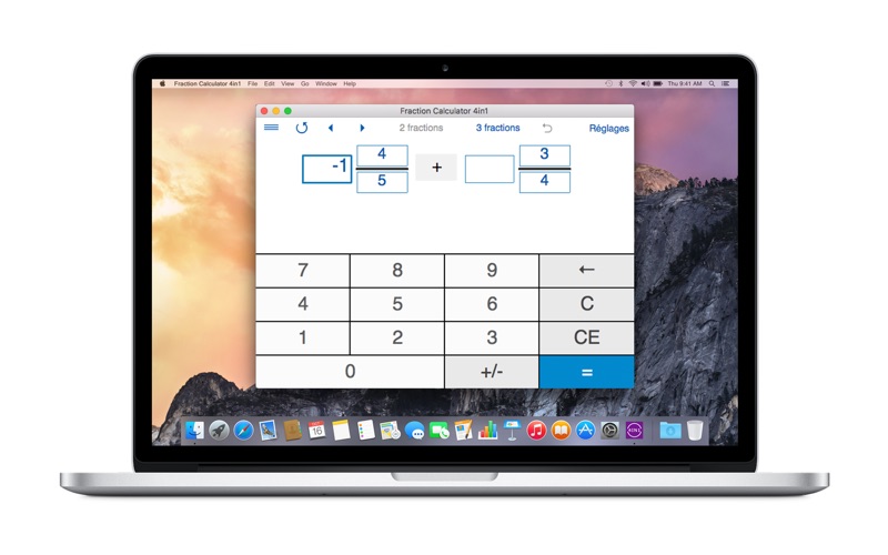 Screenshot #2 pour Fraction Calculator 4in1