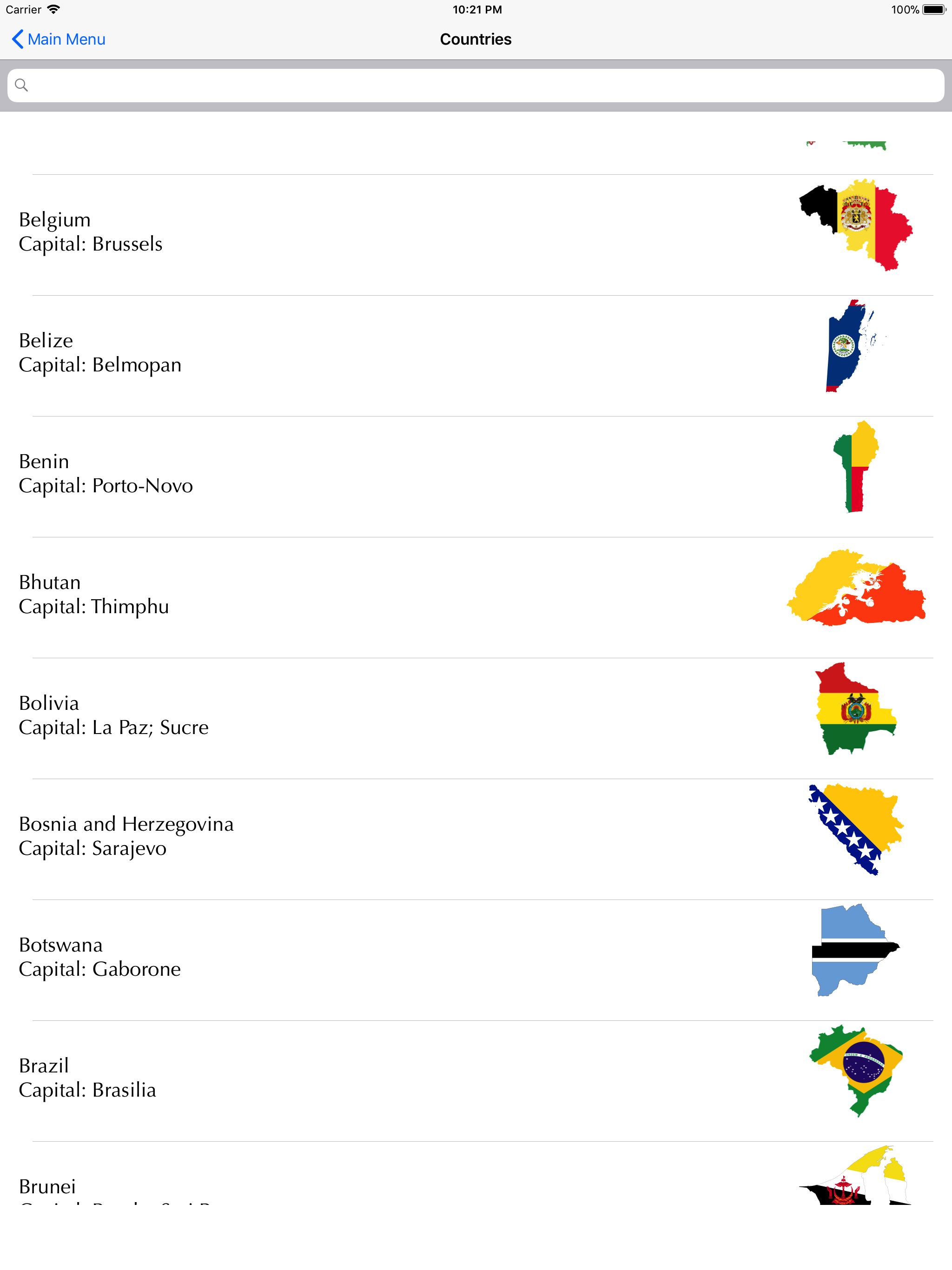 World Capitals Memorizer screenshot 7