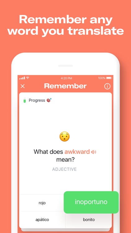 Remember: language flashcards