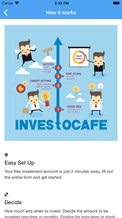 InvestoCafe app screenshot