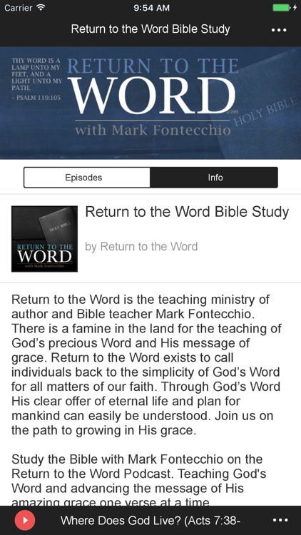 Return to the Word