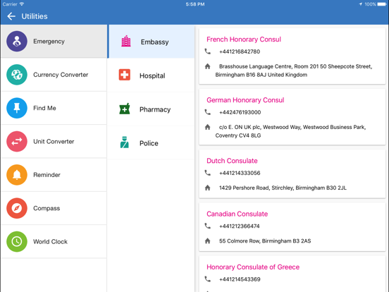 Birmingham Travel iPad screenshot 3 - Travel app