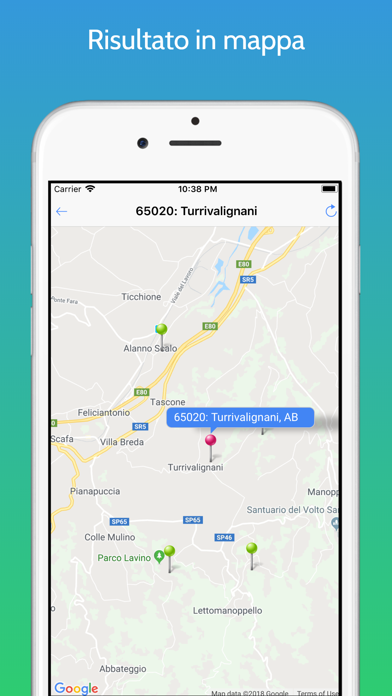 Screenshot 2 of Postcode Italy App