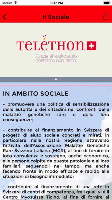 Fondazione Telethon Azione CH screenshot 3