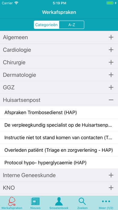 HOZL Werkafspraken screenshot 2