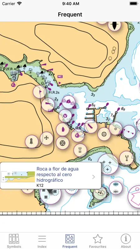 Símbolos de carta marina screenshot 2 of 3
