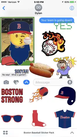Game screenshot Boston Baseball Sticker Pack mod apk