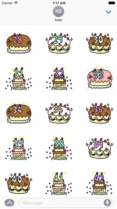 Animated Birthday Sticker Ver1 screenshot 2