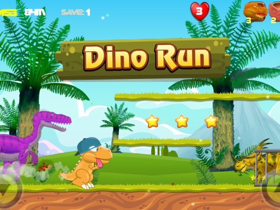 Screenshot #4 pour Dino courir 4 dinosaure Jeu