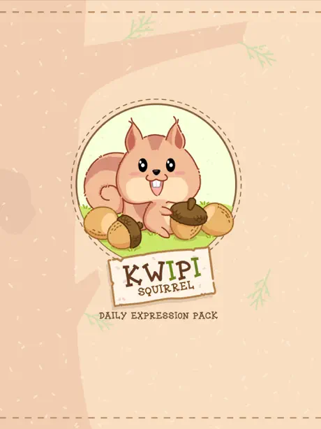 Kwipi Squirrel Love Acorn
