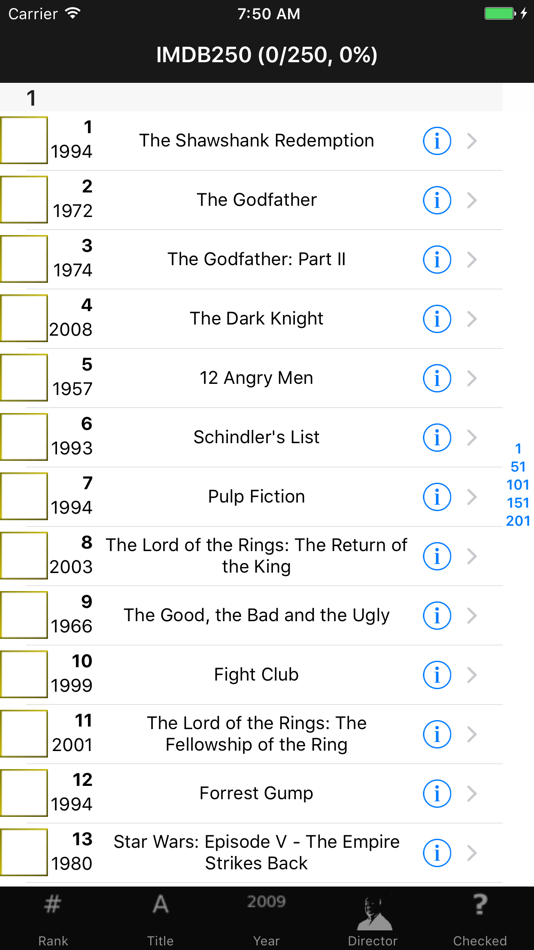 Greatest Movies Checklist - 1.4.1 - (iOS)