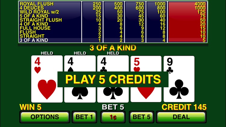 Video Poker ⋆ Deuces Wild screenshot-4