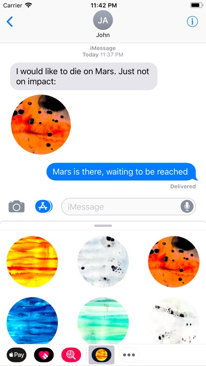 Abstracts Planetary Stickers screenshot-3