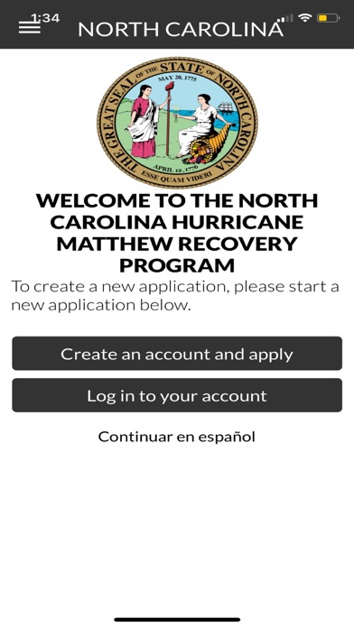 ReBuild NC Recovery Program screenshot 2