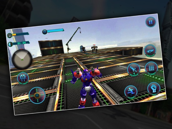 Flying Superhero Robot Fighting iPad screenshot