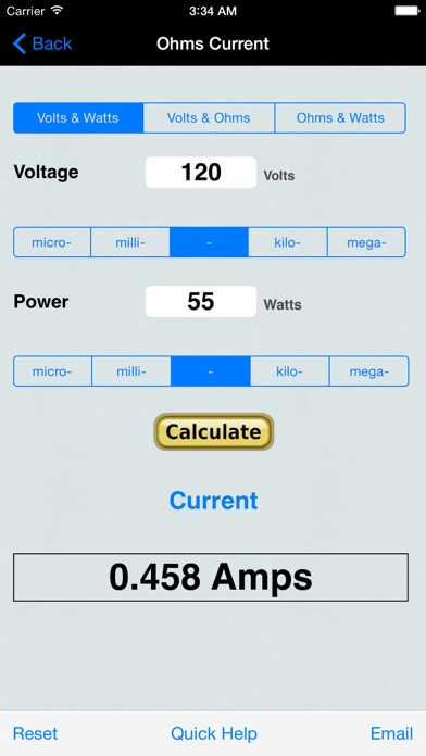How to cancel & delete Ohm's Law for Power EduCalc from iphone & ipad 2